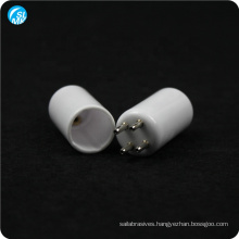 high performance 95 alumina ceramic UV lamp cap lamp base for sale